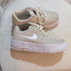 Nike Women's Sneakers in Cream and White